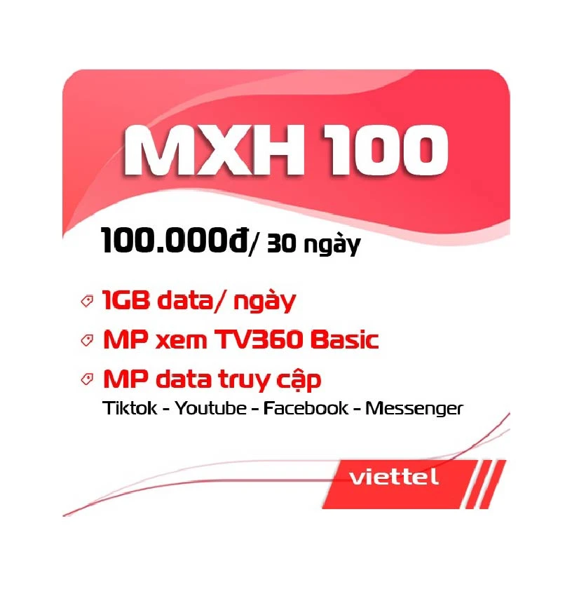 Gói cước MXH100