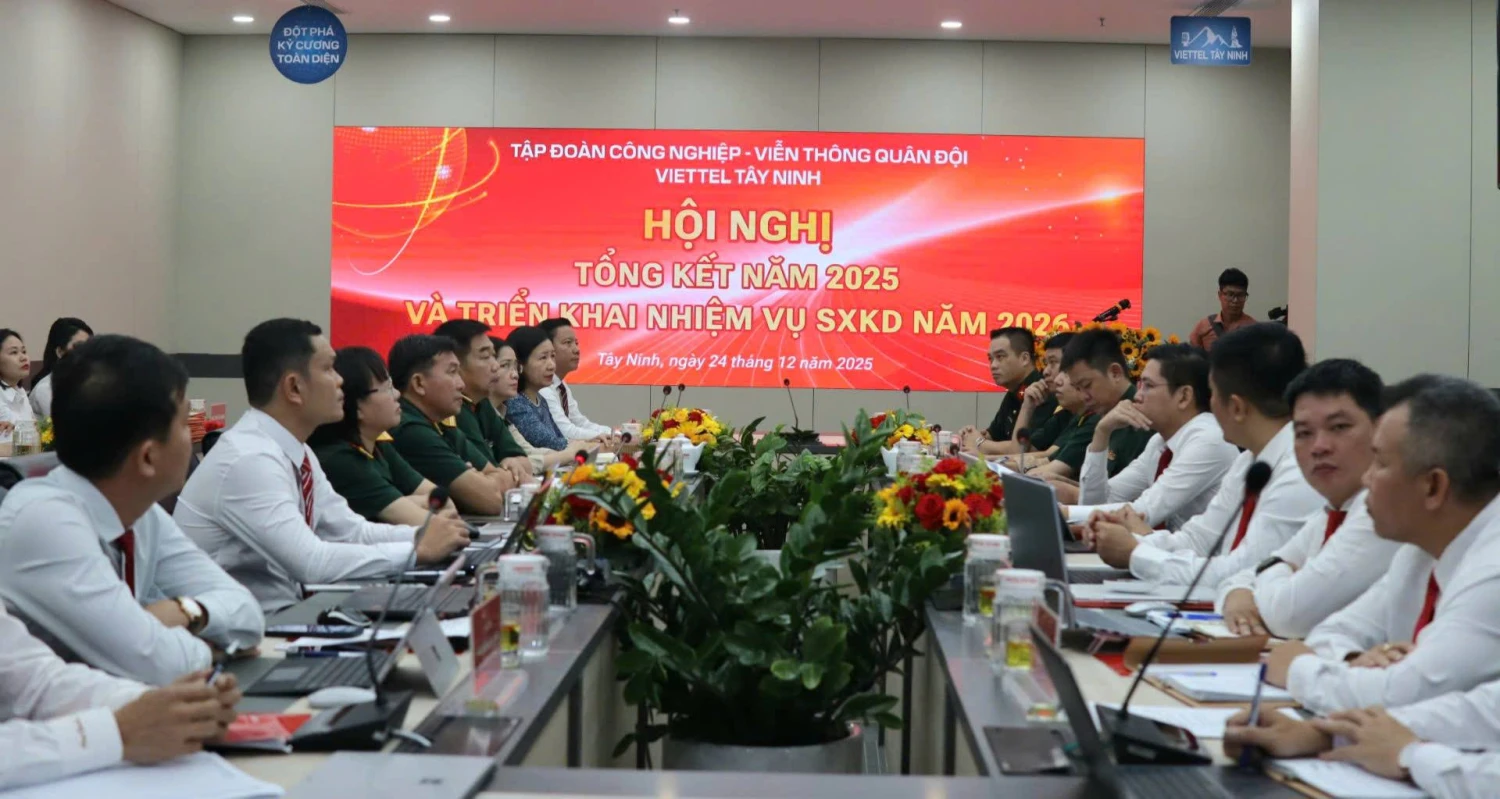 Viettel Tây Ninh tổ chức Hội nghị tổng kết hoạt động năm 2025